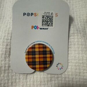 Fall Themed Plaid Pop Socket - new